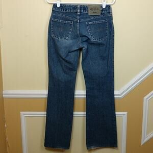 Silver Bootcut Jeans size 28 Midrise Hemmed FLAWED